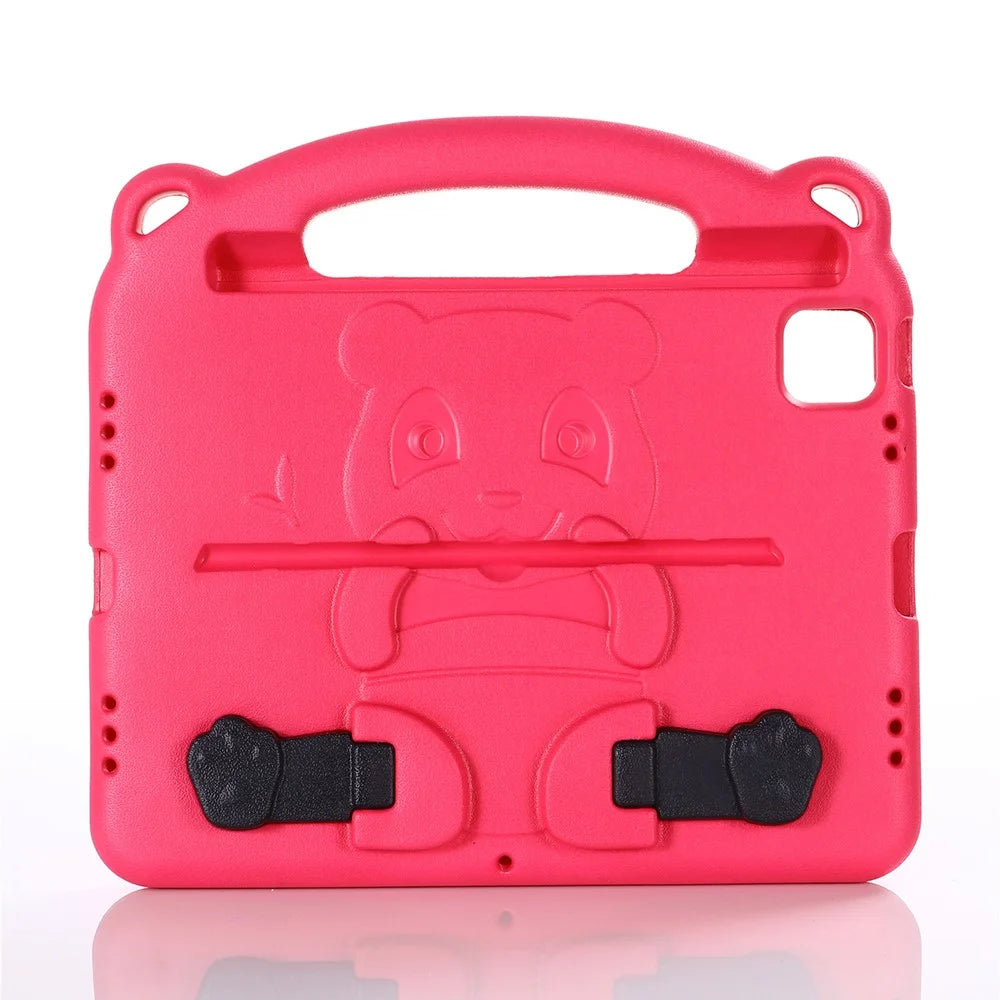 Panda Character Design EVA Shock-Absorbed Tablet Case with Kickstand for Apple iPad Pro 11-inch (2022) /  (2021) / 2020 / 2018 - Red - 1