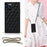 Chain Lanyard Stitching Rhombus Shock-Proof Protective Phone Case for iPhone 12 Pro Max - Black - 1