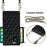 Chain Lanyard Stitching Rhombus Shock-Proof Protective Phone Case for iPhone 12 Pro Max - Black - 3