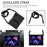 Honeycomb Texture Swivel Kickstand Shoulder Strap + Handy Strap EVA Tablet Cover Case for iPad Pro 11-inch (2022) /  (2021) / (2020) / (2018) - Black - 2