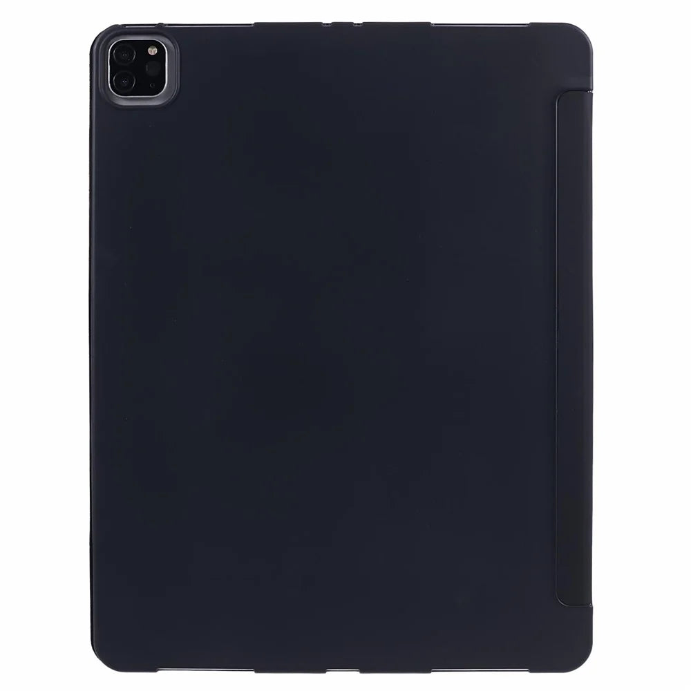 Tri-Fold Stand Shockproof TPU Leather Tablet Smart Cover Case Shell for iPad Air 13 (2026) / (2025) / (2024) / Pro 12.9-inch (2022) / (2021) / (2020) - Black - 3