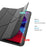 For iPad Pro 12.9-inch (2022) / (2021) / (2020) / (2018) Origami Stand Smart TPU Leather Case Tablet Cover Protector - Black - 5