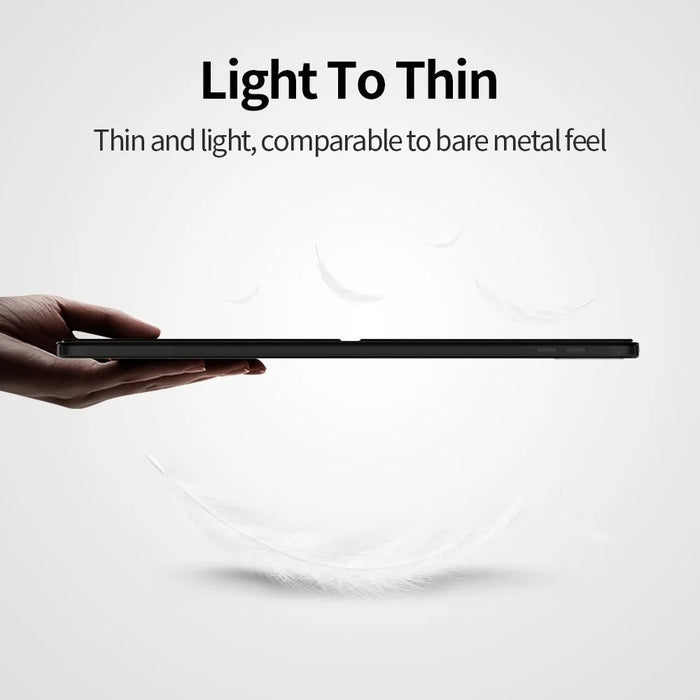 For iPad Pro 12.9-inch (2022) / (2021) / (2020) / (2018) Origami Stand Smart TPU Leather Case Tablet Cover Protector - Black - 6