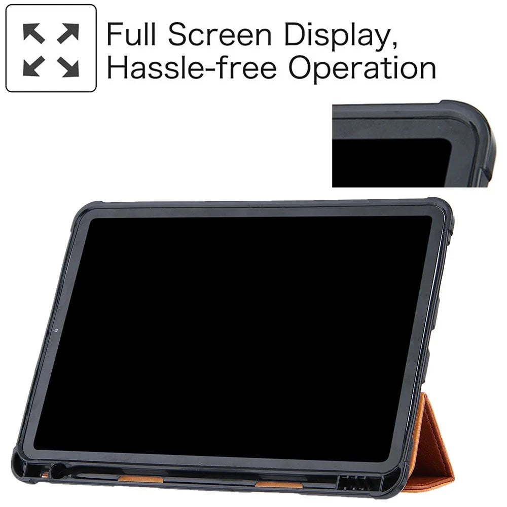Leather Tablet Cover for iPad Air 11 (2026) / (2025) / (2024) / Pro 11 (2022) / (2021) / (2020) / (2018)  / Air (2020) / (2022) - Brown - 2