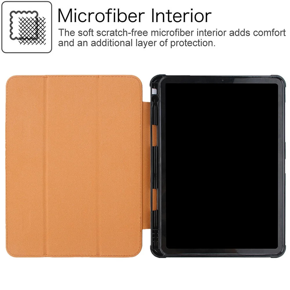 Leather Tablet Cover for iPad Air 11 (2026) / (2025) / (2024) / Pro 11 (2022) / (2021) / (2020) / (2018)  / Air (2020) / (2022) - Brown - 6
