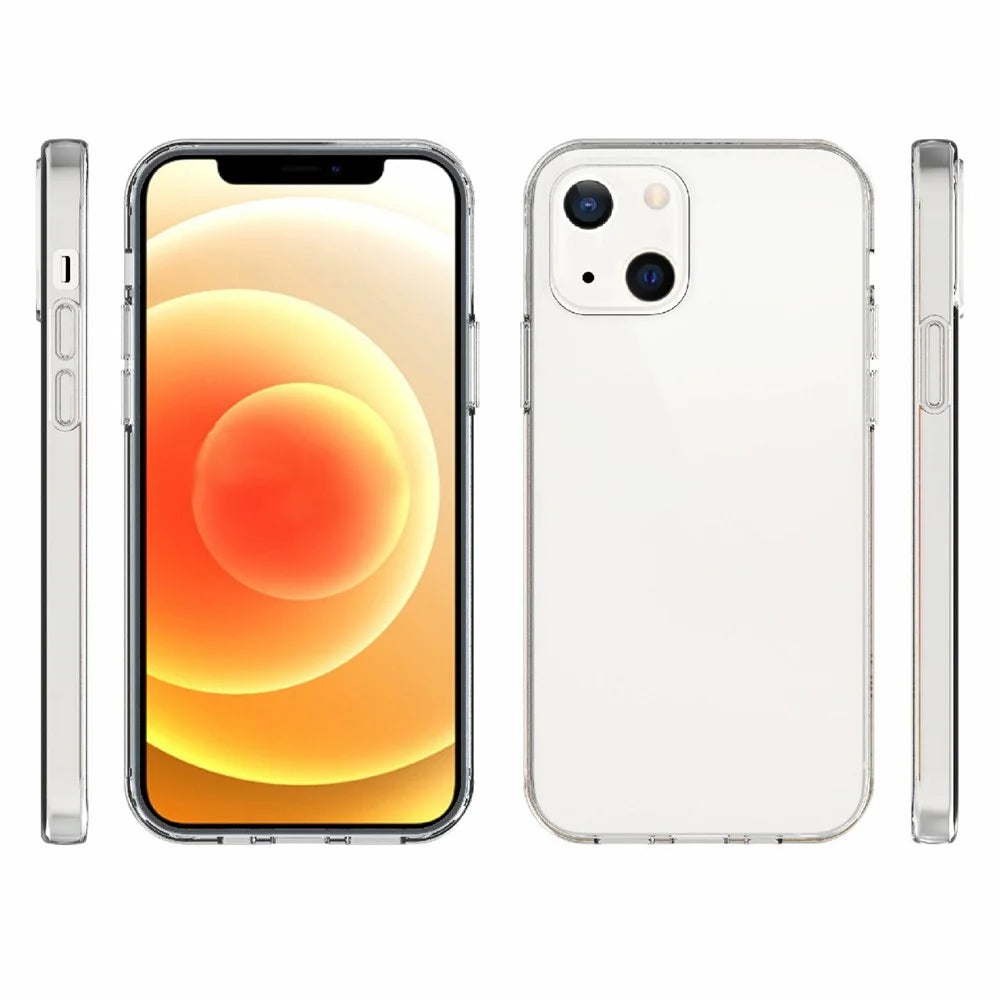 Clear Ultra Thin TPU Cell Phone Case Cover Shell Protector for iPhone 13 6.1 inch - 6