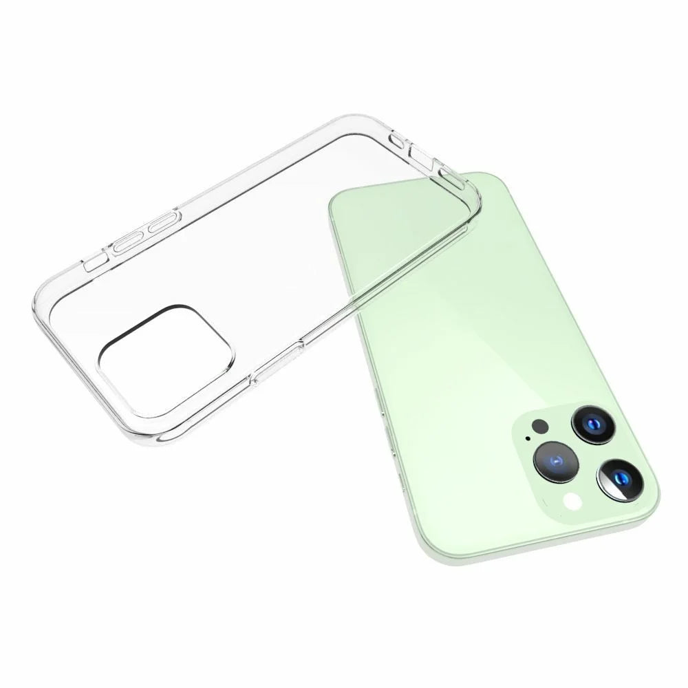 For iPhone 13 Pro 6.1 inch Phone Case Flexible TPU Transparent Drop-proof Mobile Phone Cover Shell - 2