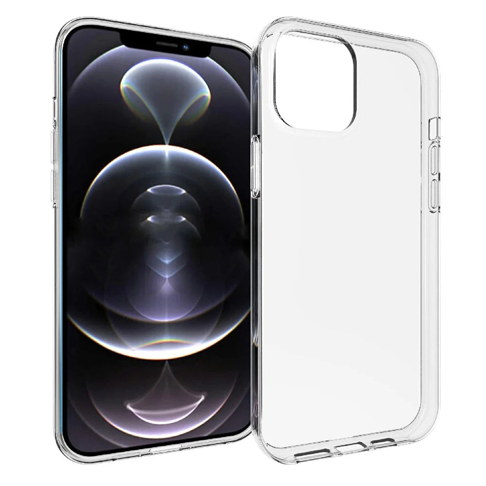 For iPhone 13 Pro Max 6.7 inch Transparent Case Soft TPU Protective Phone Cover - 1