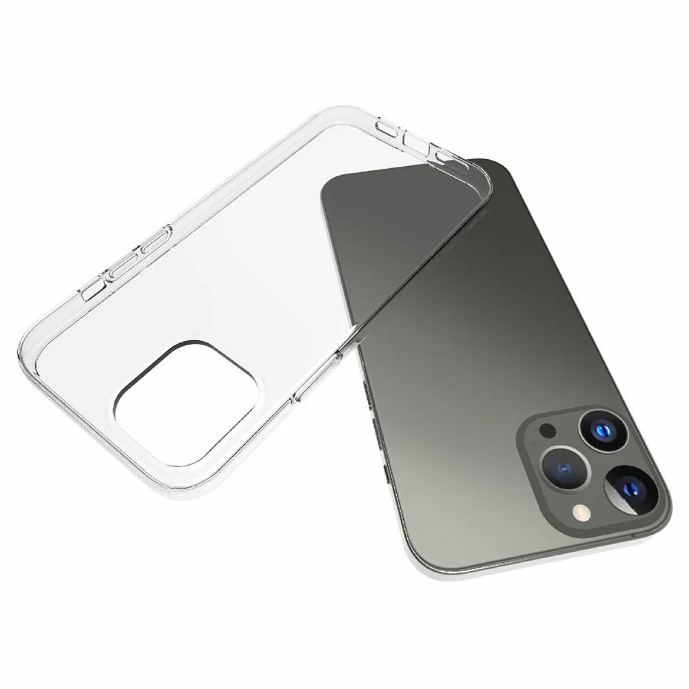 For iPhone 13 Pro Max 6.7 inch Transparent Case Soft TPU Protective Phone Cover - 4