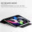 Thickened Strong Magnet Frameless Leather Tablet Cover for iPad Air (2020)/Air (2022) - Black - 2