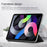 Thickened Strong Magnet Frameless Leather Tablet Cover for iPad Air (2020)/Air (2022) - Black - 3