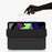 Thickened Strong Magnet Frameless Leather Tablet Cover for iPad Air (2020)/Air (2022) - Black - 5