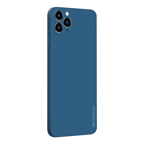 PINWUYO Flexible Silicone Mobile Phone Back Case Cover for iPhone 11 Pro - Blue - 1