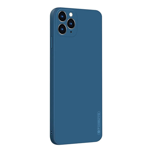 PINWUYO Flexible Silicone Mobile Phone Back Case Cover for iPhone 11 Pro - Blue - 1