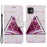 Pattern Printing Wallet Design Magnetic Clasp Leather Phone Case Cover with Stand for iPhone 11 6.1 inch - Tri-color Marble - 1