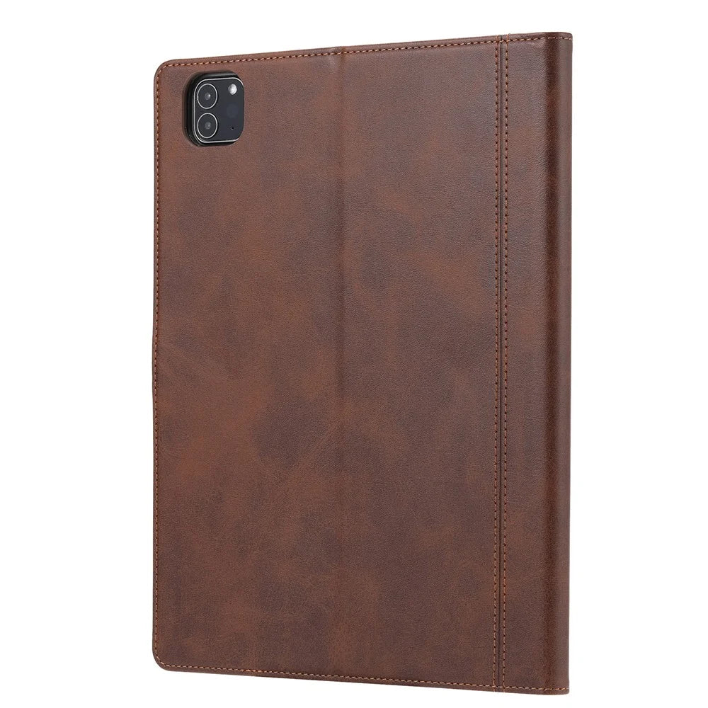 Stand Wallet Design Leather Tablet Protective Case Cover with Pen Slot for iPad Pro 12.9-inch (2021) - Brown - 3