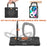 PC + Silicone Kickstand Case for iPad Air 11 (2026) / (2025) / (2024) / Air (2020) / (2022) / Pro 11 (2022) /  (2021) / (2020) / (2018) - Black / Black - 6