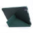 Auto Wake/Sleep Deformable Stand Leather Tablet Case with Pen Slot for iPad Pro 11-inch (2021) - Dark Green - 3
