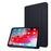 Tri-fold Stand Silicone + PU Leather Tablet Case Cover for iPad Pro 11-inch (2021) - Black - 1