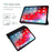 Tri-fold Stand Silicone + PU Leather Tablet Case Cover for iPad Pro 11-inch (2021) - Black - 2