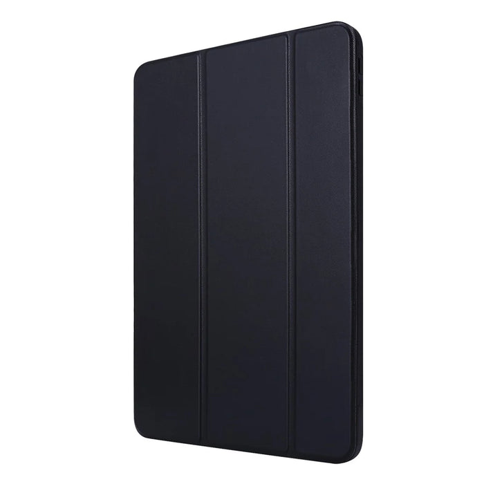 Tri-fold Stand Silicone + PU Leather Tablet Case Cover for iPad Pro 11-inch (2021) - Black - 3