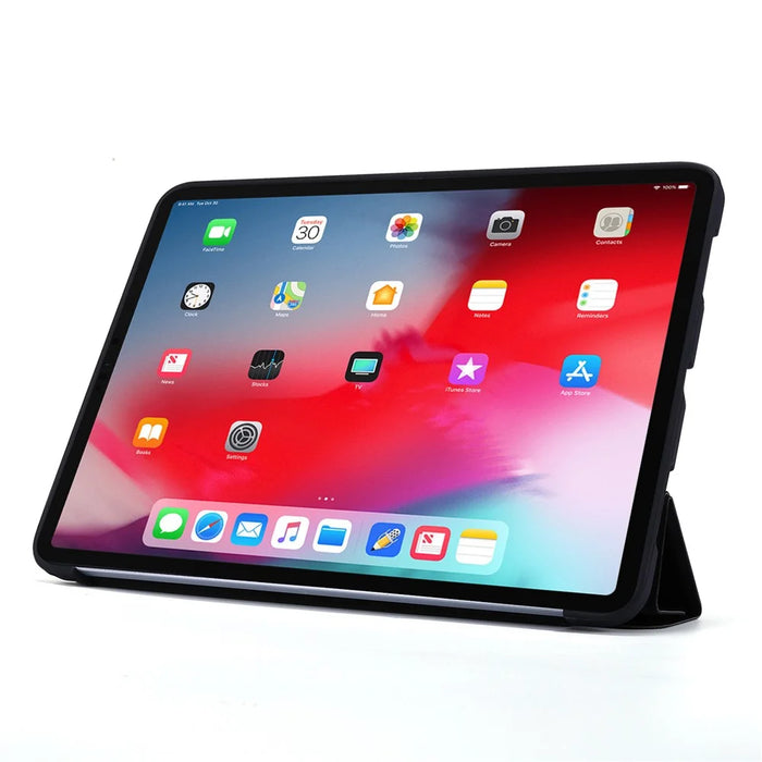 Auto Wake/Sleep Deformable Silicone + PU Leather Stand Tablet Cover for iPad Pro 11-inch (2021) - Black - 6