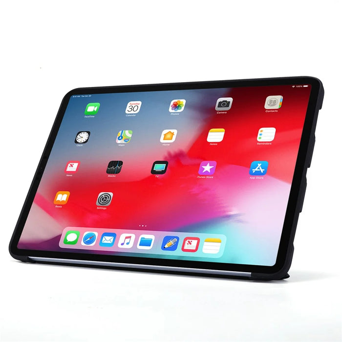 Auto Wake/Sleep Deformable Silicone + PU Leather Stand Tablet Cover for iPad Pro 11-inch (2021) - Black - 7