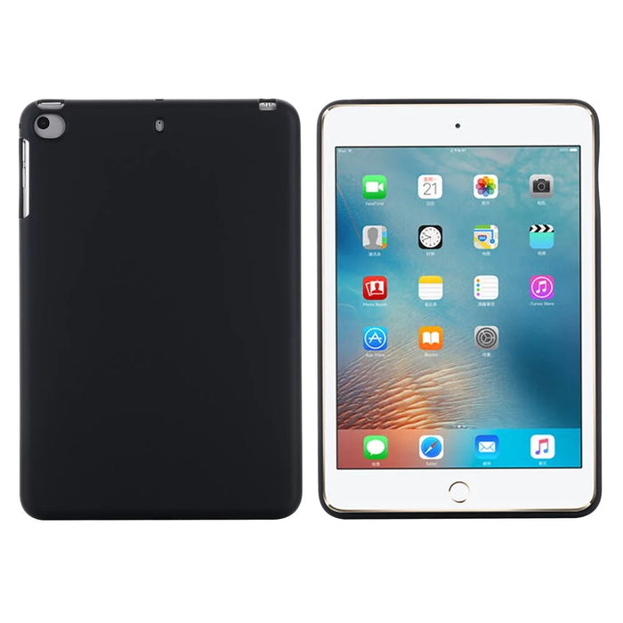 Liquid Silicone Soft Tablet Case Protective Shell for iPad mini (2019) 7.9 inch/mini 4  - Black - 2