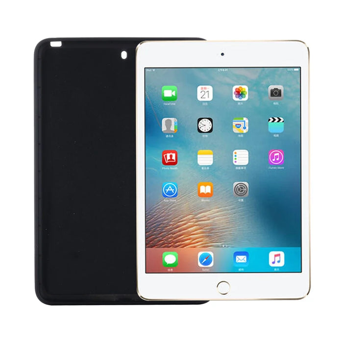 Liquid Silicone Soft Tablet Case Protective Shell for iPad mini (2019) 7.9 inch/mini 4  - Black - 5