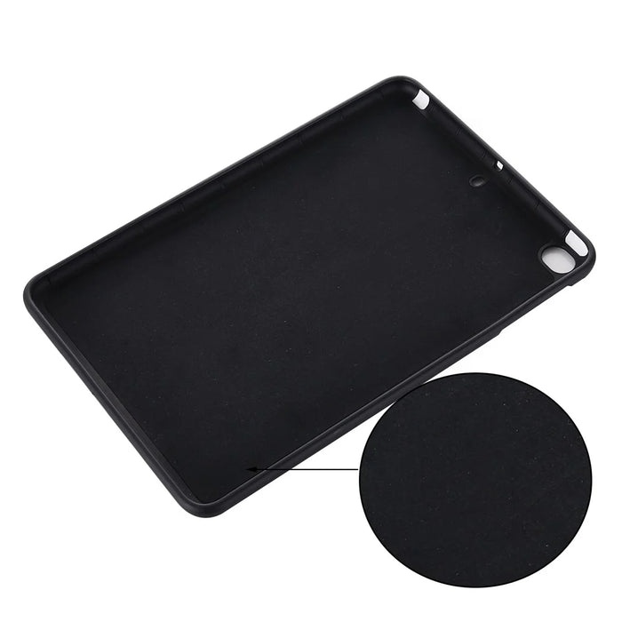 Liquid Silicone Soft Tablet Case Protective Shell for iPad mini (2019) 7.9 inch/mini 4  - Black - 6