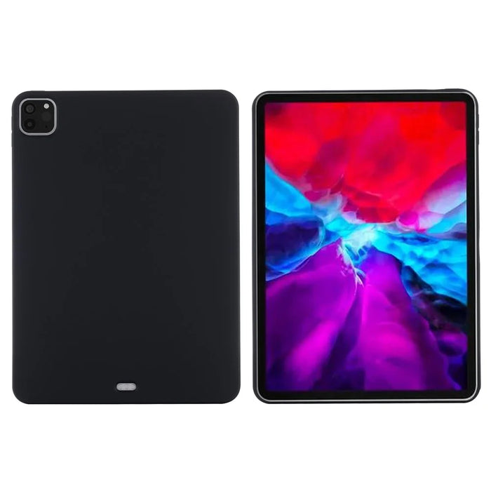 Solid Color Liquid Silicone Tablet Case Cover for iPad Pro 11-inch (2022) /  (2020) / (2018) - Black - 2
