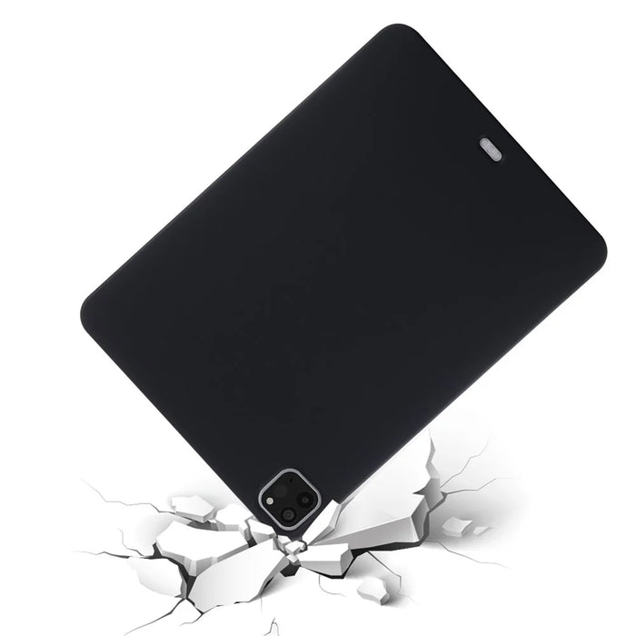 Solid Color Liquid Silicone Tablet Case Cover for iPad Pro 11-inch (2022) /  (2020) / (2018) - Black - 4