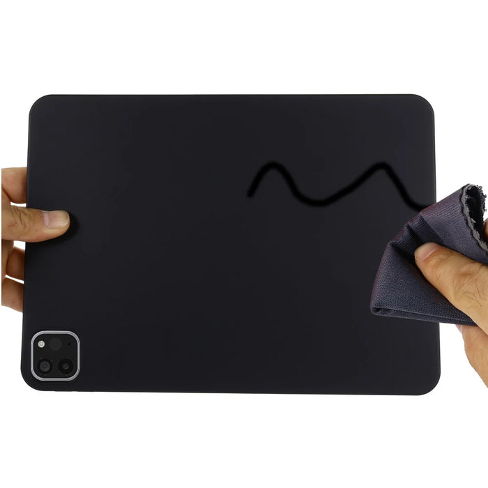 Solid Color Liquid Silicone Tablet Case Cover for iPad Pro 11-inch (2022) /  (2020) / (2018) - Black - 7