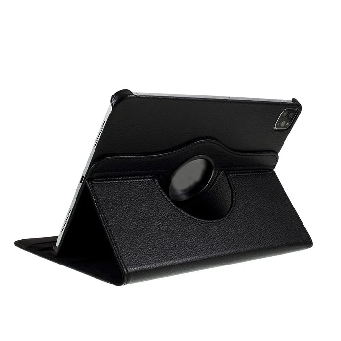 360 Rotating Stand Leather Tablet Case Protector for iPad Air 13 (2026) / (2025) / (2024) / Pro 12.9 (2022) / (2021) / (2020) / (2018) - Black - 6