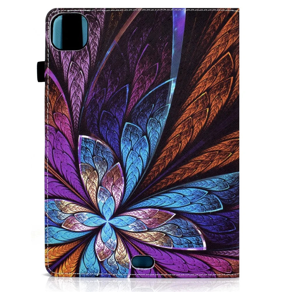 Tablet Case with Card Slots for iPad Air 11 (2026) / (2025) / (2024) / Pro 11(2022) / (2021) / (2020) / (2018) / Air (2020) (2022) - Colorful Flower - 5
