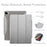 ESR Yippee Series Trifold Convenient Magnetic Attachment Smart Case for iPad Pro 12.9-inch (2022) / (2021) - Milky Way Grey - 2