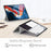 ESR Yippee Series Trifold Convenient Magnetic Attachment Smart Case for iPad Pro 12.9-inch (2022) / (2021) - Milky Way Grey - 3