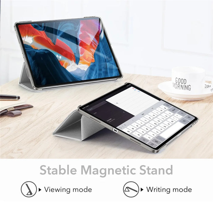 ESR Yippee Series Trifold Convenient Magnetic Attachment Smart Case for iPad Pro 12.9-inch (2022) / (2021) - Milky Way Grey - 3
