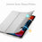ESR Yippee Series Trifold Convenient Magnetic Attachment Smart Case for iPad Pro 12.9-inch (2022) / (2021) - Milky Way Grey - 4