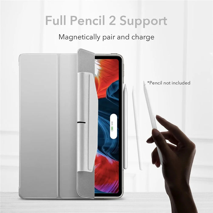 ESR Yippee Series Trifold Convenient Magnetic Attachment Smart Case for iPad Pro 12.9-inch (2022) / (2021) - Milky Way Grey - 5