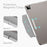 ESR Yippee Series Trifold Convenient Magnetic Attachment Smart Case for iPad Pro 12.9-inch (2022) / (2021) - Milky Way Grey - 6