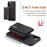 DG.MING M2 Series Kickstand Design Magnetic Tri-fold Wallet Leather Phone Case Shell for iPhone 12 Pro Max 6.7 inch - Black - 5