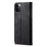 Jeans Cloth Texture All-round Protection Leather Wallet Stand Case for iPhone 13 Pro 6.1 inch - Black - 3