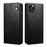 Wallet Design Oil-Waxy Leather Full Protection Phone Stand Case for iPhone 13 6.1 inch - Black - 1