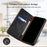 Wallet Design Oil-Waxy Leather Full Protection Phone Stand Case for iPhone 13 6.1 inch - Black - 2