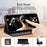 Wallet Design Oil-Waxy Leather Full Protection Phone Stand Case for iPhone 13 6.1 inch - Black - 3