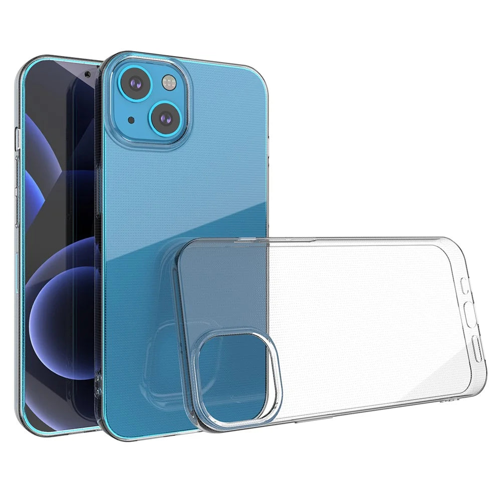 Ultra Thin Crystal Clear TPU Phone Protective Case for iPhone 13 6.1 inch - 1