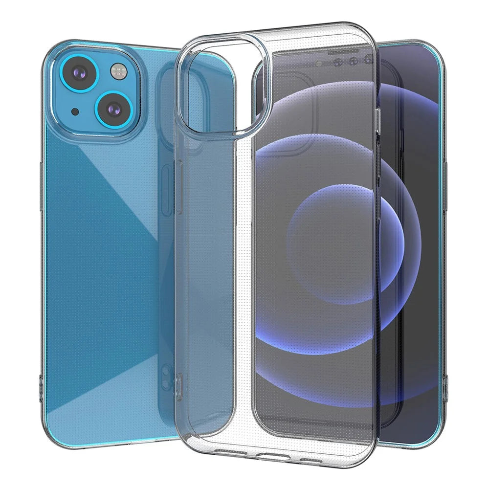 Ultra Thin Crystal Clear TPU Phone Protective Case for iPhone 13 6.1 inch - 3
