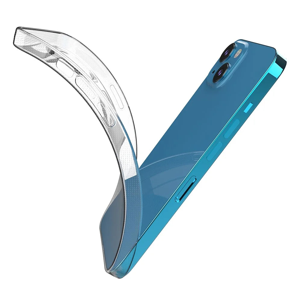 Ultra Thin Crystal Clear TPU Phone Protective Case for iPhone 13 6.1 inch - 7