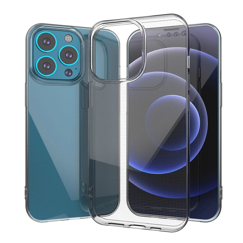 Crystal Clear Ultra-thin TPU Cell Phone Protective Case for iPhone 13 Pro 6.1 inch - 3